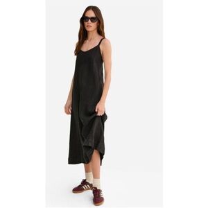 NWT MATE The Label 100% Linen Princess Maxi Dress in Black Size XS